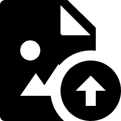 Image File Upload Icon from Nova Solid Set