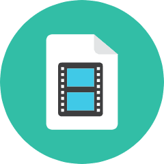 Movie File 3 Icon from Kameleon Colors Set
