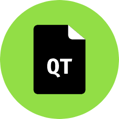 Qt File Icon from Kameleon Pop Set