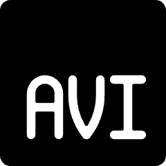 Vide Document Avi 1 Icon from Ultimate Bold Set