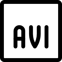 Vide Document Avi 1 Icon from Ultimate Regular Set