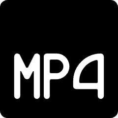 Vide Document Mp 4 1 Icon from Ultimate Bold Set