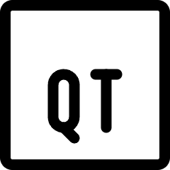 Vide Document Qt 1 Icon from Ultimate Regular Set