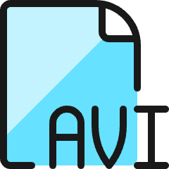 Video File Avi 1 Icon from Ultimate Colors Set