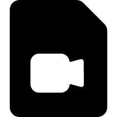 Video File Camera Icon from Ultimate Bold Set