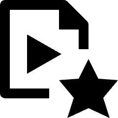 Video File Favourite Star Icon from Nova Line Set