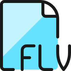 Video File Flv 1 Icon from Ultimate Colors Set