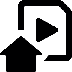 Video File Home Icon from Ultimate Bold Set