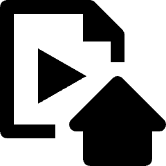 Video File Home Icon from Nova Line Set