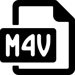 Video File M 4 V 1 Icon from Ultimate Bold Set