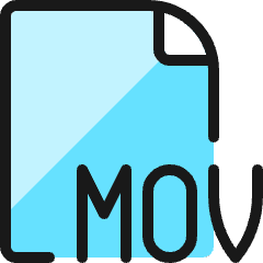 Video File Mov 1 Icon from Ultimate Colors Set