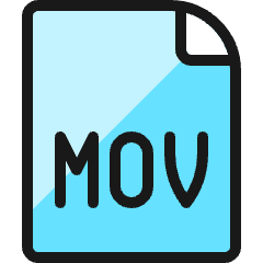 Video File Mov Icon from Ultimate Colors Set