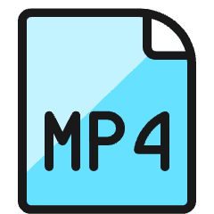 Video File Mp4 Icon from Ultimate Colors Set