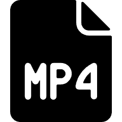 Video File Mp 4 Icon from Ultimate Bold Set