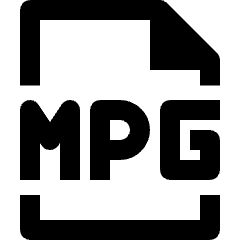 Video File Mpg Icon from Nova Line Set