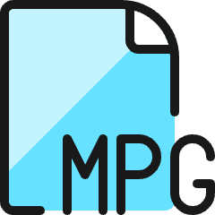 Video File Mpg 1 Icon from Ultimate Colors Set