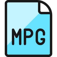 Video File Mpg Icon from Ultimate Colors Set