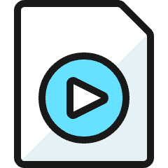 Video File Play Circle Icon from Ultimate Colors Set