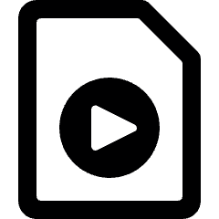 Video File Play Circle Alternate Icon from Ultimate Bold Set