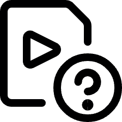 Video File Question Icon from Ultimate Regular Set