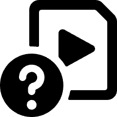 Video File Question Icon from Ultimate Bold Set