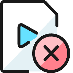 Video File Remove Icon from Ultimate Colors Set