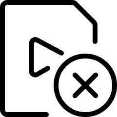 Video File Remove Icon from Ultimate Light Set