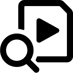 Video File Search Icon from Ultimate Bold Set