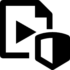 Video File Security Shield Icon from Nova Line Set
