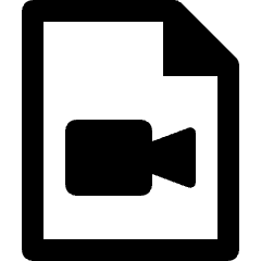 Video File Video Camera Icon from Nova Line Set