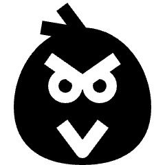Video Games Angry Bird Icon from Nova Solid Set