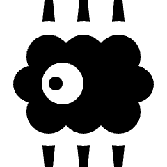 Video Games Kirby Enemy Kracko Icon from Nova Solid Set