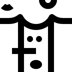 Clean line icon of a tree trunk with eyes, oval mouth, and branches. Used for games, bosses, forests, and characters.