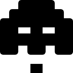 Video Games Space Invader 1 Icon from Nova Solid Set