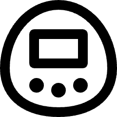 Video Games Tamagochi Icon from Nova Line Set