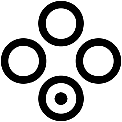 Button Controller Grid Down Icon from Ultimate Regular Set