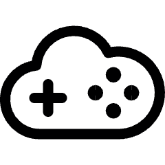 Cloud Gamimg Service 2 Icon from Ultimate Regular Set