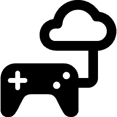 Cloud Gamimg Service Joystick Connected Icon from Ultimate Bold Set