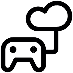 Cloud Gamimg Service Joystick Connected Icon from Ultimate Regular Set