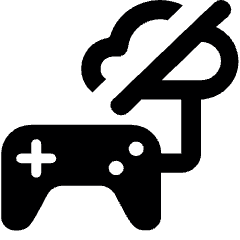 Cloud Gamimg Service Joystick Disconnected Icon from Ultimate Bold Set