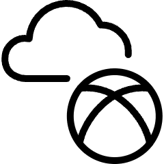 Cloud Gamimg Service Xbox Icon from Ultimate Light Set