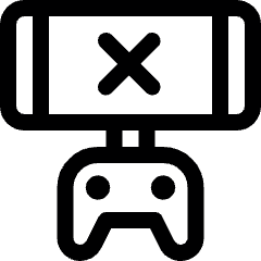 Electronics Sport Esport Handheld Cloud Gaming Disconnected Icon from Ultimate Regular Set