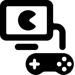 Video Game Controller Monitor Icon from Ultimate Bold Set