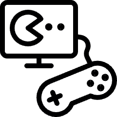 Video Game Controller Monitor Icon from Ultimate Light Set