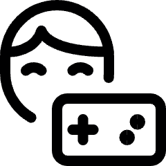 Video Game Controller Person Icon from Ultimate Regular Set