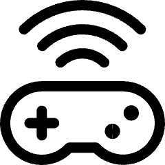 Video Game Controller Wifi Icon from Ultimate Regular Set