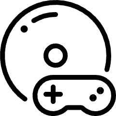 Video Game Disk Controller Icon from Ultimate Light Set