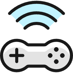 Video Game Controller Wifi Icon from Ultimate Colors Set