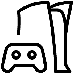 Playstation Five Joy 1 Icon from Ultimate Light Set