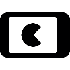 Video Game Smartphone Landscape Icon from Ultimate Bold Set